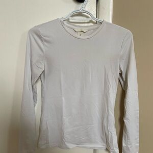 H&M White Long-Sleeve Crew Neck Tee